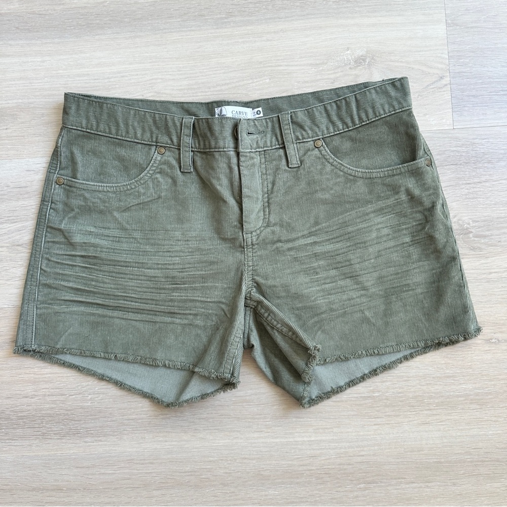 Olive Green Women's corduroy Shorts Size 6